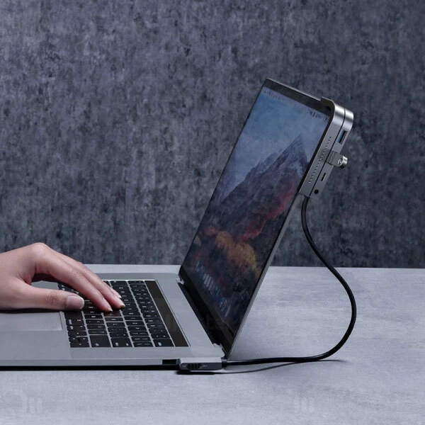 هاب Baseus Bend Angle No 7 Multifunctional Type C HUB Converter CAHUB-CWJ0G