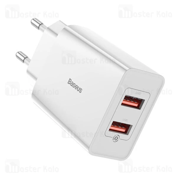 شارژر دیواری Baseus CCFS-V02 Speed Mini Dual U Charger 18W