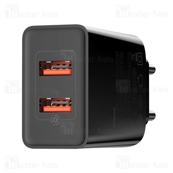 شارژر دیواری Baseus CCFS-V02 Speed Mini Dual U Charger 18W