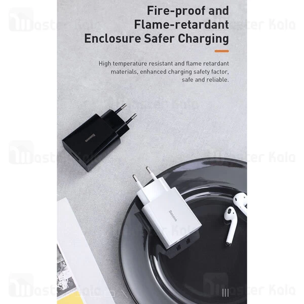 شارژر دیواری Baseus CCFS-V02 Speed Mini Dual U Charger 18W