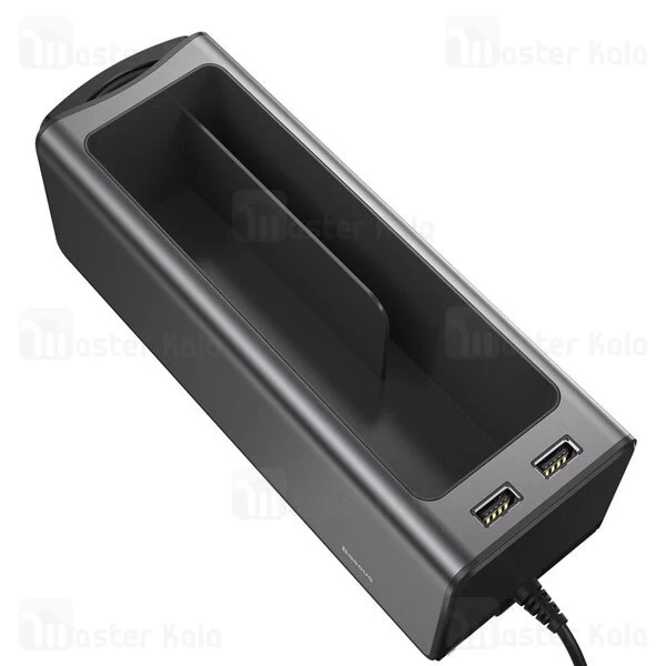 جا لیوانی و هاب شارژ ماشین بیسوس Baseus CRCWH-A01 Car Organizer Cup Holder Charging 2x USB HUB