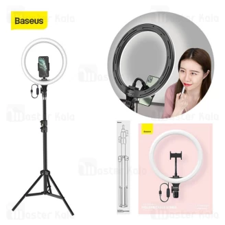 رینگ لایت بیسوس Baseus Live Stream Holder-floor Stand Ring Light CRZB12-B01 پایه 160 سانتی و هولدر