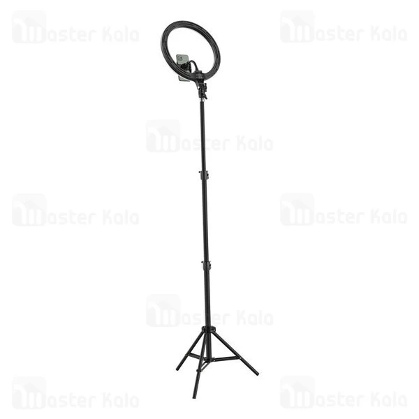 رینگ لایت بیسوس Baseus Live Stream Holder-floor Stand Ring Light CRZB12-B01 پایه 160 سانتی و هولدر