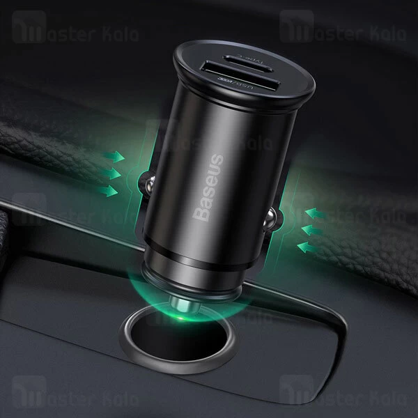 شارژر فندکی Baseus Circular Metal PPS VOOC Quick Charger 30W CCYS-C01 Car Charger