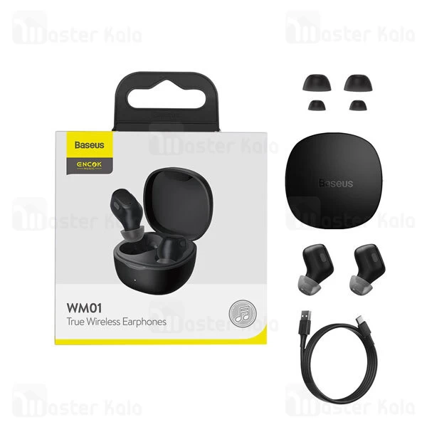 هندزفری بلوتوث دوگوش بیسوس Baseus Encok WM01 True Wireless Earphones NGWM01-01