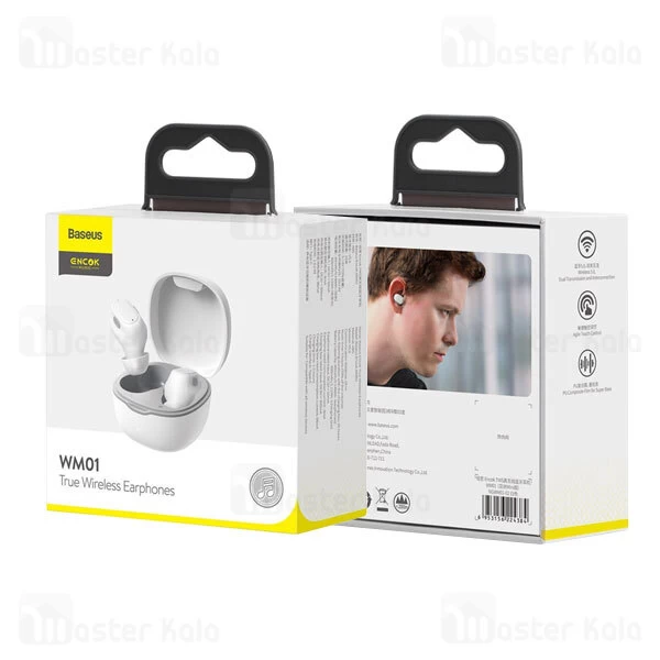 هندزفری بلوتوث دوگوش بیسوس Baseus Encok WM01 True Wireless Earphones NGWM01-01