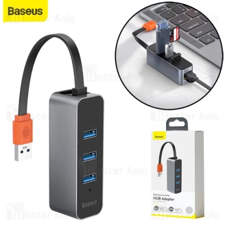 هاب 4 پورت بیسوس Baseus Steel Cannon USB3.2 Gen 1 HUB CAHUB-AH0G