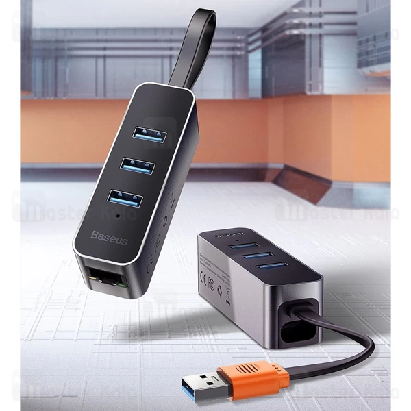هاب Baseus Steel Cannon USB3.2 Gen 1 CAHUB-AH0G 4-in-1 HUB