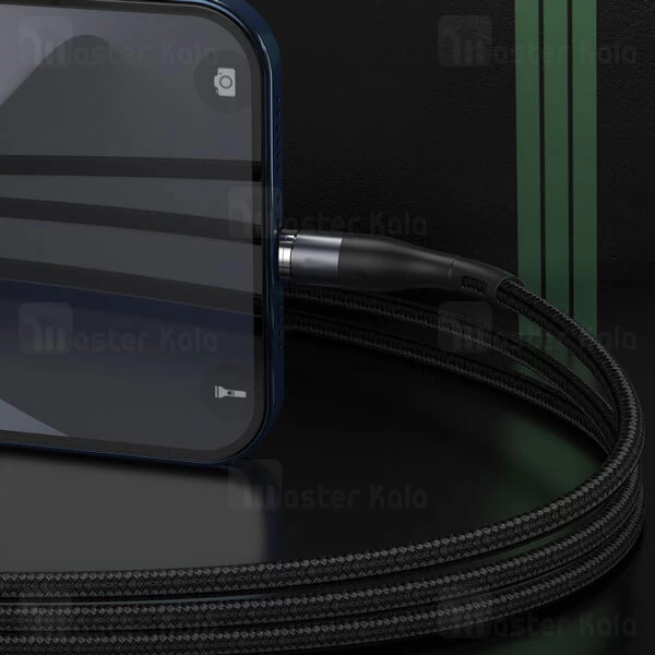 کابل لایتنینگ Baseus Zinc Magnetic CALXC-KG1 Lightning 2.4A 1m