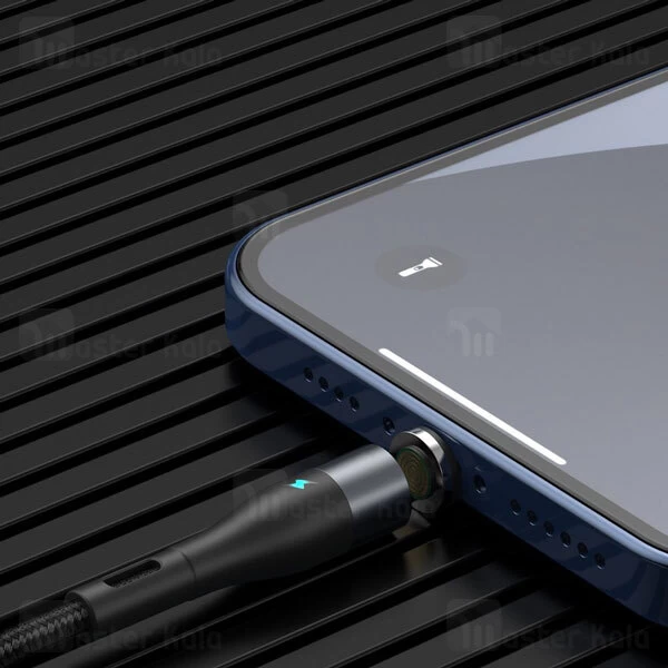 کابل لایتنینگ Baseus Zinc Magnetic CALXC-KG1 Lightning 2.4A 1m