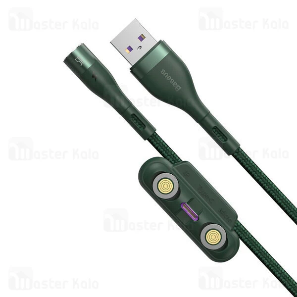 کابل سه سر Baseus Zinc Magnetic MLC CA1T3-BG1 5A 1m 3 in 1 Cable