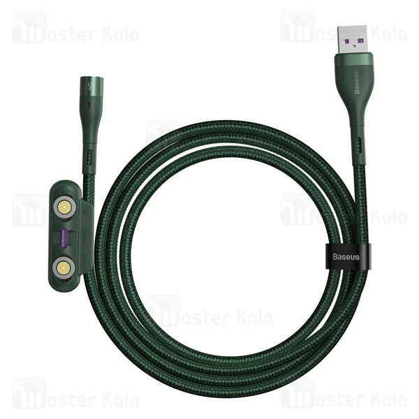 کابل سه سر Baseus Zinc Magnetic MLC CA1T3-BG1 5A 1m 3 in 1 Cable
