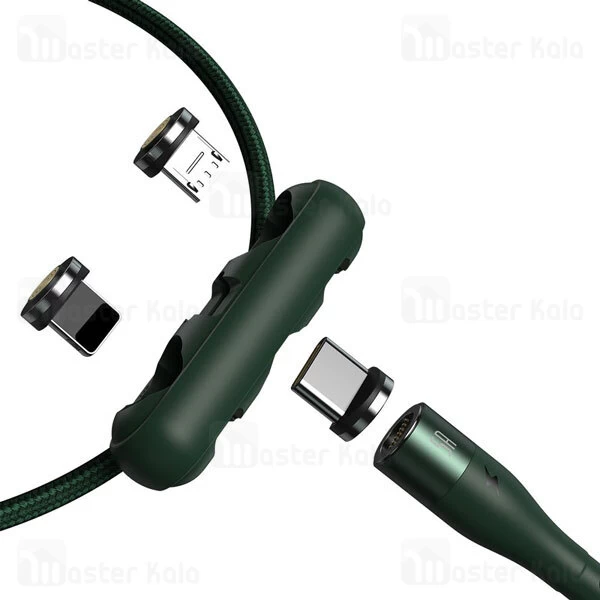 کابل سه سر Baseus Zinc Magnetic MLC CA1T3-BG1 5A 1m 3 in 1 Cable