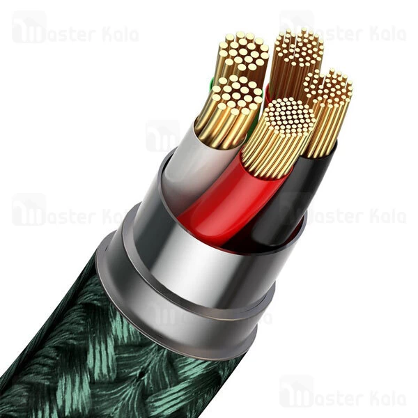 کابل سه سر Baseus Zinc Magnetic MLC CA1T3-BG1 5A 1m 3 in 1 Cable