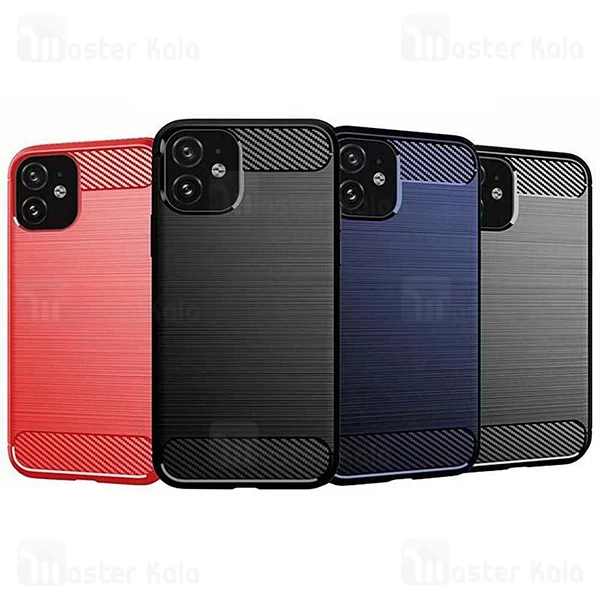 قاب محافظ ژله ای Apple iPhone 12 mini Fiber Carbon Rugged Armor Case