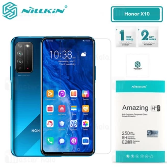 محافظ صفحه شیشه ای نیلکین هواوی Huawei Honor X10 Nillkin H+ Pro + محافظ لنز