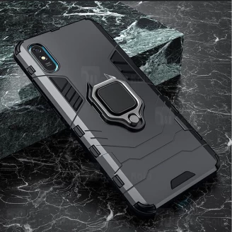 گارد ضد ضربه انگشتی Xiaomi Redmi 9A Black Panther KEYSION ShockProof Armor Ring
