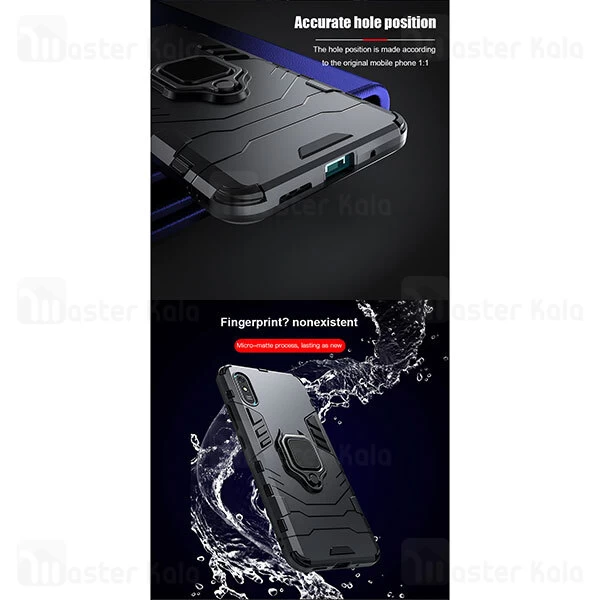 گارد ضد ضربه انگشتی Xiaomi Redmi 9A Black Panther KEYSION ShockProof Armor Ring