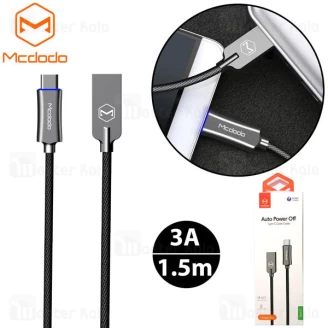 کابل Type C فست شارژ مک دودو Mcdodo CA-2885 QC4.0 دارای قطع کن خودکار طول 1.5 متر توان 3 آمپر