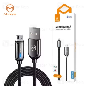 کابل میکرو یو اس بی Mcdodo CA-6200 Auto Power OFF 2.4A 1M به طول 1 متر و 2.4 آمپر و قطع کن خودکار