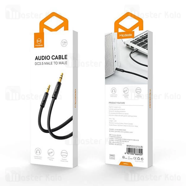 کابل انتقال صدا Aux مک دودو Mcdodo CA-6640 AUX Audio Cable طول 1.2 متر