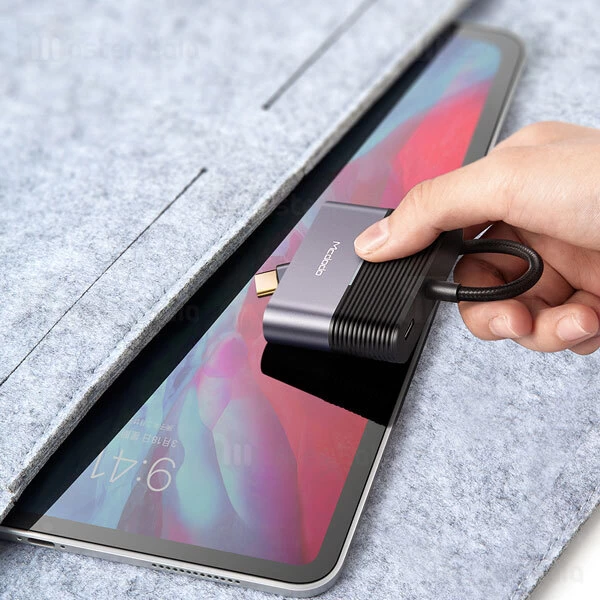 کابل تبدیل Type-C به HDMI و Type-C مک دودو Mcdodo USB-C to 2x HDMI and USB-C PD HU-739