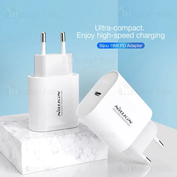 شارژر دیواری Nillkin Bijou NKA09 18W PD PD + QC Fast Charge Wall Charger