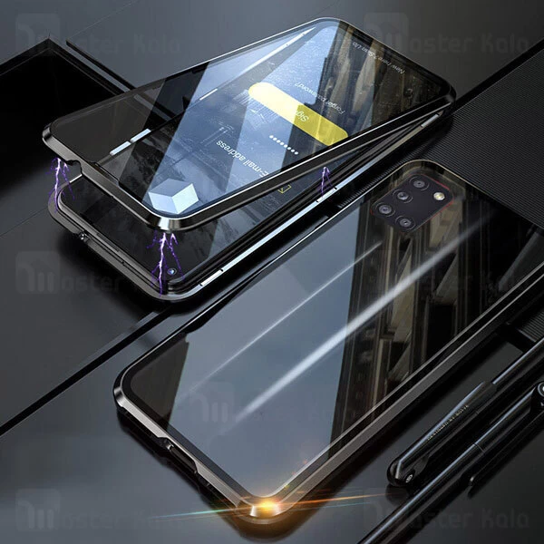 قاب مگنتی 360 درجه Samsung Galaxy A31 Magnetic 2 in 1 Case دارای گلس صفحه