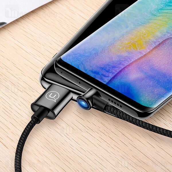 کابل تایپ سی USAMS U13 SJ341 Right-Angle Smart Power OFF Cable 1.2m