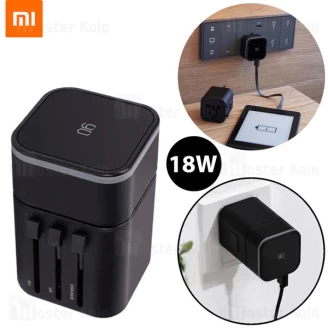 آداپتور دو پورت و مبدل برق چندکاره شیائومی Xiaomi 90 RM-302PD GOFUN Multifunctional Adapter