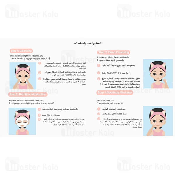 دستگاه پاک کننده صورت Xiaomi MS7100 inFace Ultrasonic Ion Acne Cleansing