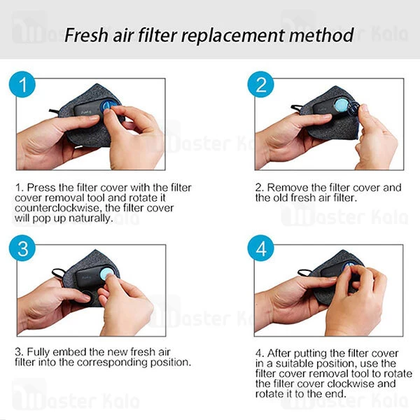 ماسک فیلتردار شیائومی Xiaomi Purely Electric Face Mask Pm2.5 HZSN001