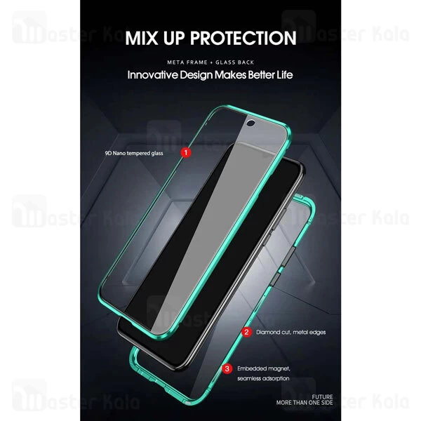 قاب آهنربایی Xiaomi Redmi 9 Magnetic 2 in 1 Full Case