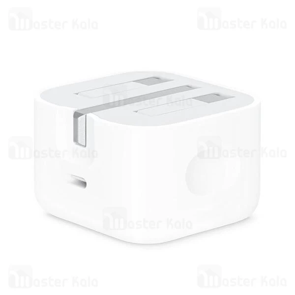 آداپتور شارژر اصلی اپل Apple A1696 MU7W2ZP/A 18W Type C دارای پورت تایپ سی