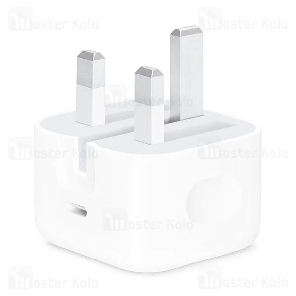 آداپتور شارژر اصلی اپل Apple A1696 MU7W2ZP/A 18W Type C دارای پورت تایپ سی