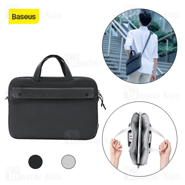 کیف لپ تاپ بیسوس Baseus Basics Series 13 inch Shoulder Computer Bag LBJN-G0G سایز 13 اینچ