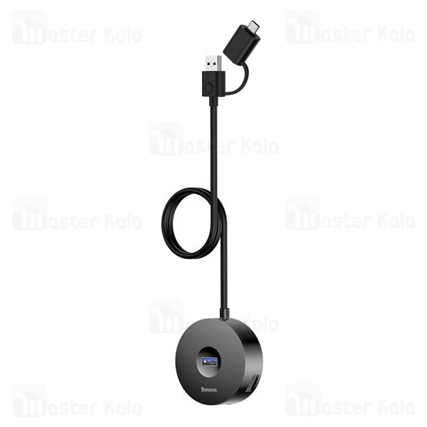 هاب 5 پورت Type C بیسوس Baseus Round Box Hub Adapter USB 3.0 CAHUB-GA01 طول 1 متر