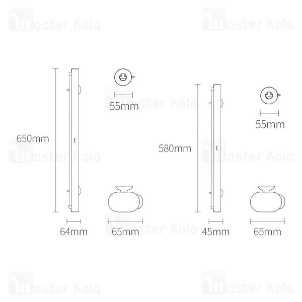 آفتاب گیر شیشه ماشین Baseus Auto Shade Car Retractable Curtain Front Car Sun Visor CRZYD-B0S