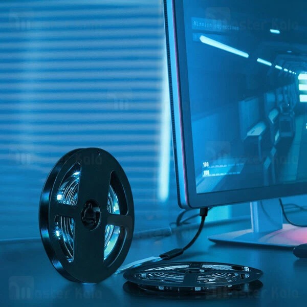 اکستنشن ریسه اس ام دی بیسوس Baseus Colorful Light Strip Extension Pack DGRGB-01 توان 5 وات و 1 متر