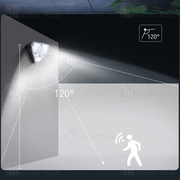 چراغ دیواری بیسوس Baseus DGNEN-B01 Energy Collection Series Solar Body Sensor Wall Lamp سنسور حرکت