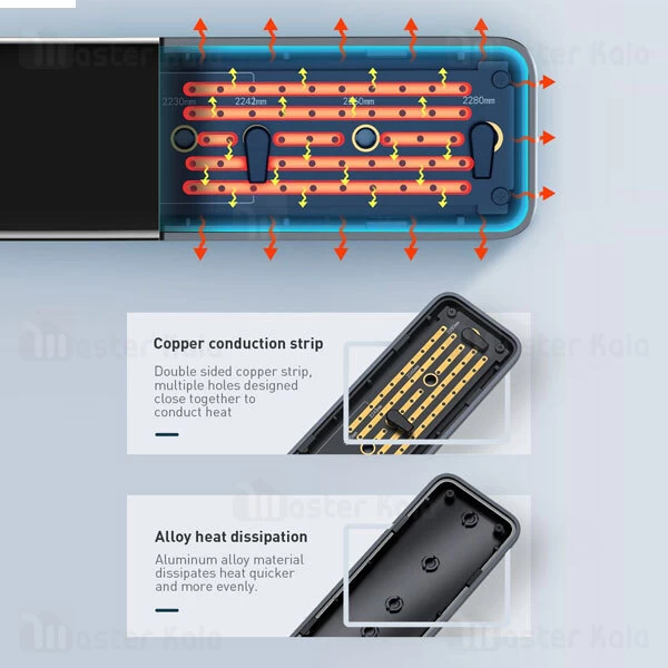 باکس درایو اس اس دی بیسوس Baseus Full Speed Series SSD Enclosure Type-C GEN1 CAYPH-E0G