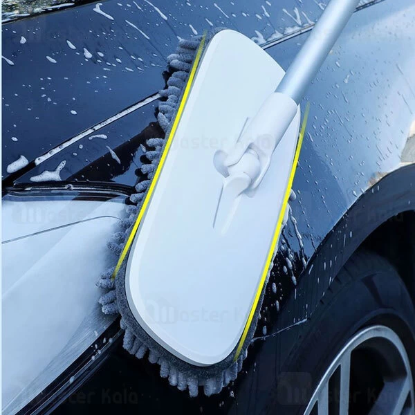 فرچه دستی شست و شوی ماشین بیسوس Baseus Handy Car Home Dual-use Mop CRTB-01 با دسته 60 سانتی