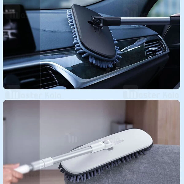 فرچه دستی شست و شوی ماشین بیسوس Baseus Handy Car Home Dual-use Mop CRTB-01 با دسته 60 سانتی