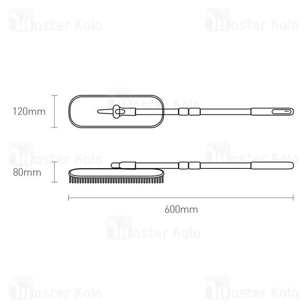 فرچه دستی شست و شوی ماشین بیسوس Baseus Handy Car Home Dual-use Mop CRTB-01 با دسته 60 سانتی