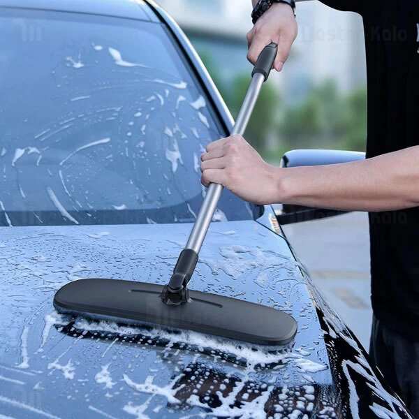 فرچه دستی شست و شوی ماشین بیسوس Baseus Handy Car Home Dual-use Mop CRTB-01 با دسته 60 سانتی