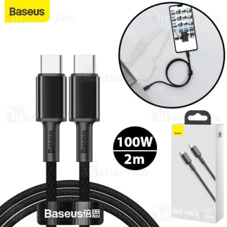 کابل Type C به Type C فست شارژ بیسوس Baseus Density QC4 CATGD-A01 / A02 / A03 طول 2 متر توان 100 وات