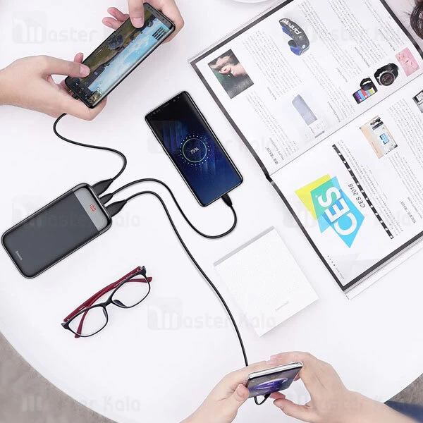 پاوربانک 20000 بیسوس Baseus Mini Cu Digital Display PPALL-CKU01 Power Bank