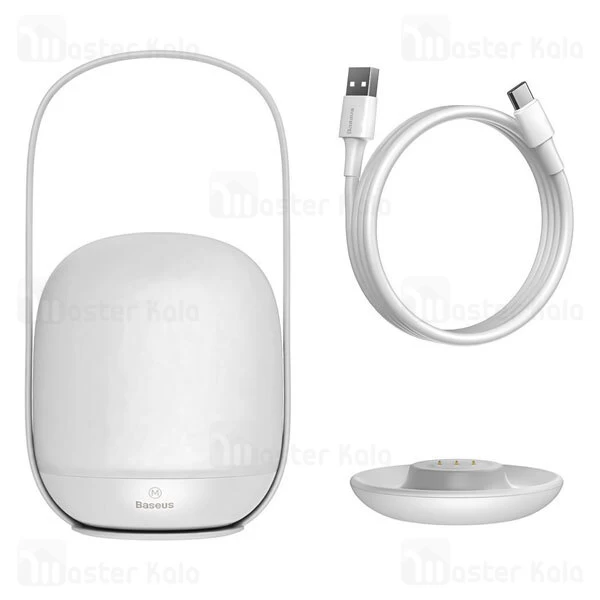 چراغ خواب بیسوس Baseus Moon-white Series Stepless Dimming Portable Lamp DGYB-A02