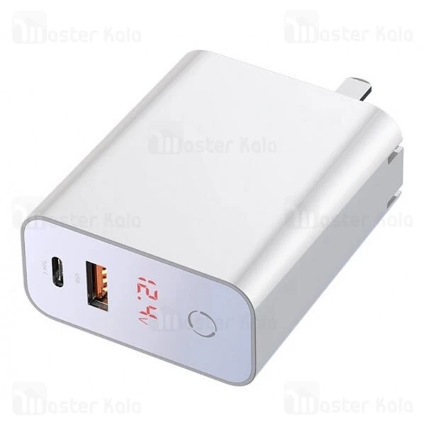 شارژر دیواری هوشمند فست شارژ قطع کن و تایمر دار Baseus Speed PPS Smart Shutdown CCFSCH907-01 5A