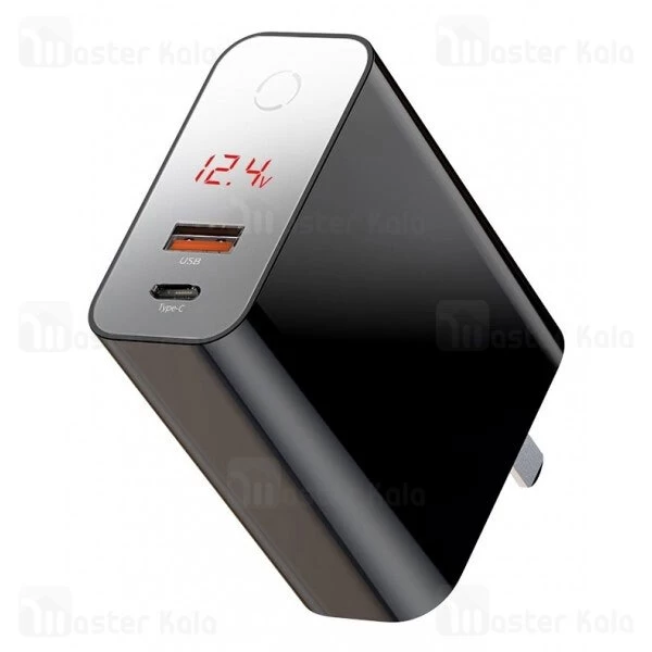 شارژر دیواری هوشمند فست شارژ قطع کن و تایمر دار Baseus Speed PPS Smart Shutdown CCFSCH907-01 5A